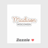Madison Wisconsin Sticker (Vel)