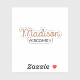 Madison Wisconsin Sticker