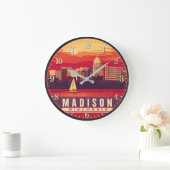 Madison Wisconsin Sunset Grote Klok (Huis)