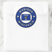 Madison Wisconsin Vierkante Sticker (Tas)