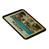 Madison Wisconsin Vintage Travel Magneet (Rechterzijde)