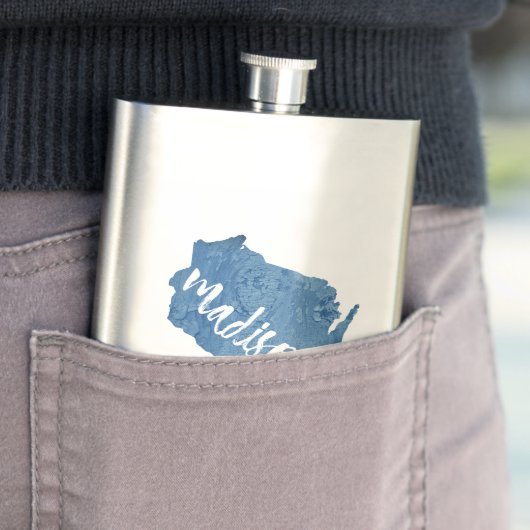 Madison, Wisconsin Wood Grain Flacon (Voorbeeld)