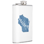 Madison, Wisconsin Wood Grain Heupfles (Rechts)