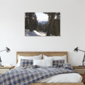 Madisongebergte in de winter in Montana Canvas Afdruk (Insitu (Slaapkamer))