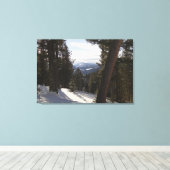 Madisongebergte in de winter in Montana Canvas Afdruk (Insitu (Houten vloer))