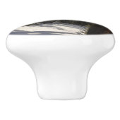 Madisongebergte in de winter in Montana Keramische Knop (Zijkant)