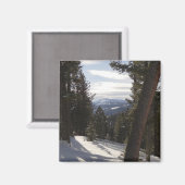 Madisongebergte in de winter in Montana Magneet (Voorkant / Achterkant)