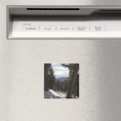 Madisongebergte in de winter in Montana Magneet (Insitu (Vaatwasser))