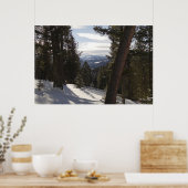 Madisongebergte in de winter in Montana Poster (Keuken)