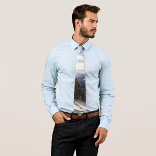 Madisongebergte in de winter in Montana Stropdas