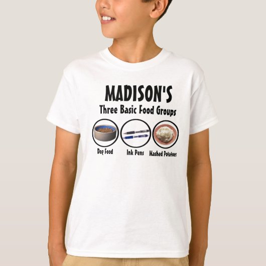 Madison's voedingsgroepen t-shirt (Voorkant)