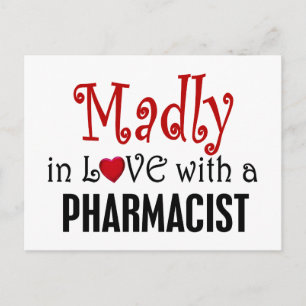 Madly verliefd op een apotheker briefkaart