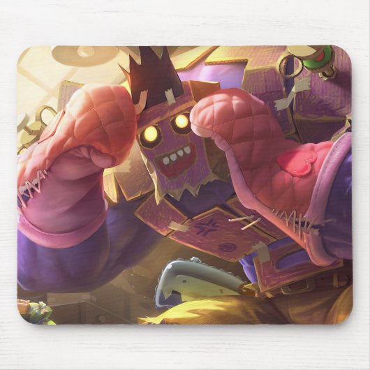 Madman Gaming Mousepad | Kunst met Power Lifter-th Muismat (Voorkant)