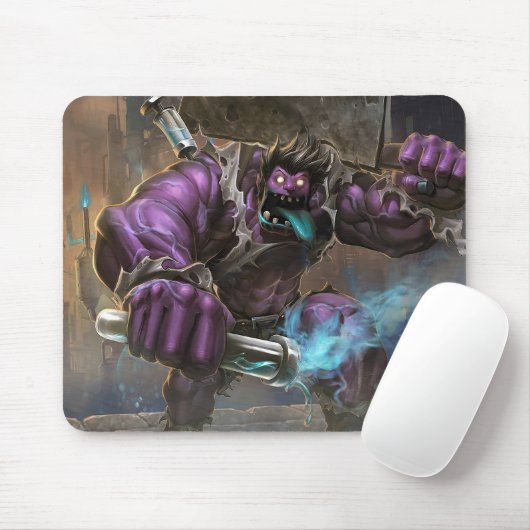 Madman Gaming Mousepad | Kunst met Power Lifter-th Muismat (Met muis)