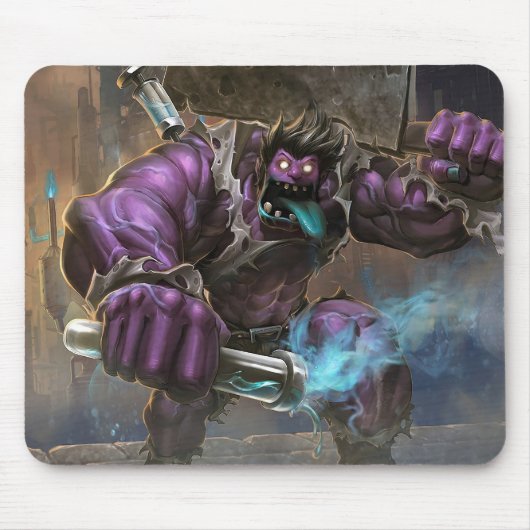 Madman Gaming Mousepad | Kunst met Power Lifter-th Muismat (Voorkant)