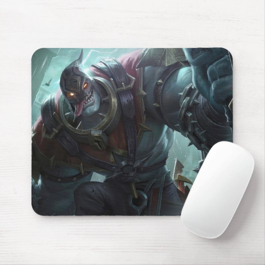Madman Gaming Mousepad | Kunst met Power Lifter-th Muismat (Met muis)