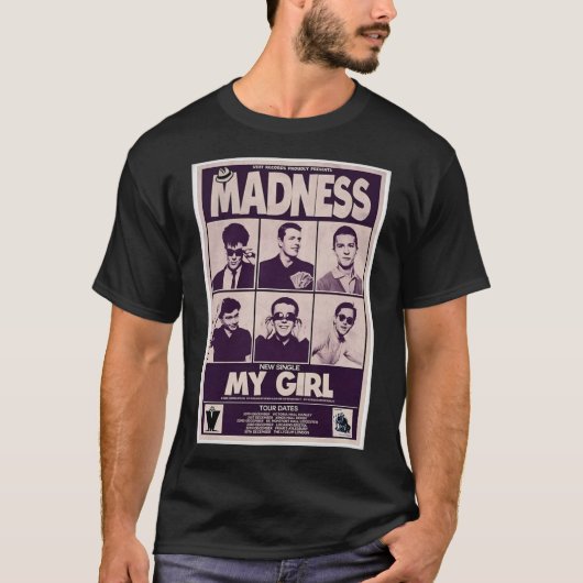 Madness 1979 Early Concert Classic T-Shirt (Voorkant)