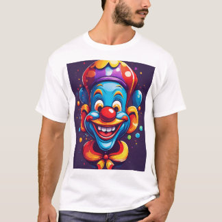Madness Unleashed: Abstracte Joker Face Vector Art T-shirt