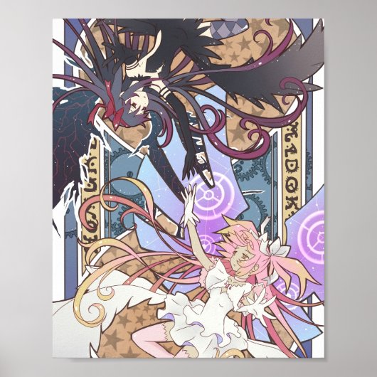 Madoka en Homura Poster (Voorkant)