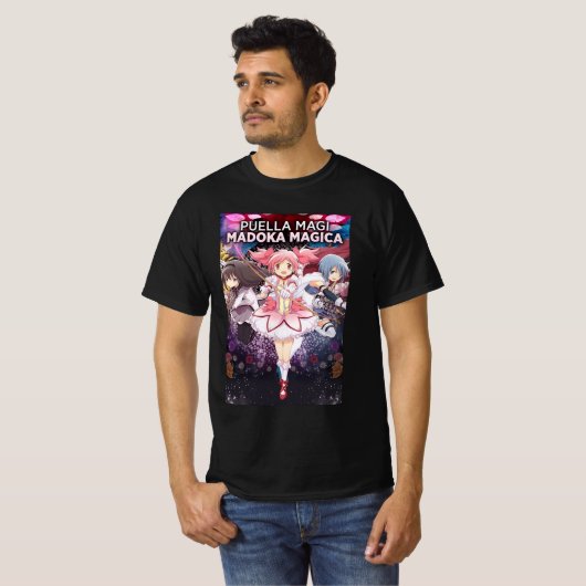 Madoka Kaname poster T-shirt (Voorkant volledig)