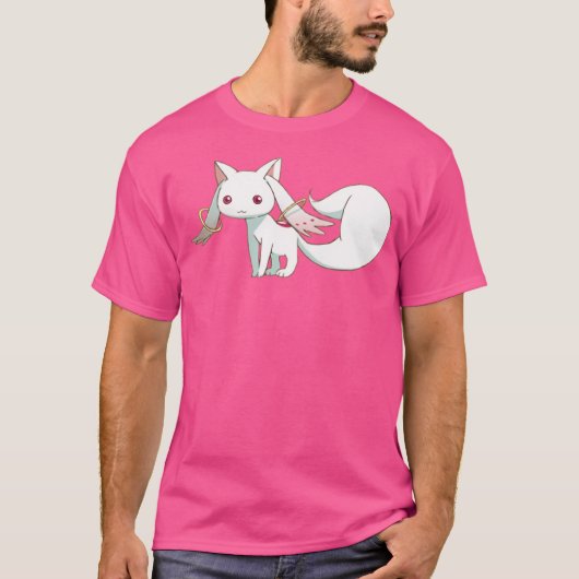 Madoka Magica - Kyubey 2 T-shirt (Voorkant)