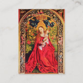 MADONEN VAN DE ROOS BOWER FLORAL PARCHCHMENT VISITEKAARTJE (Achterkant)