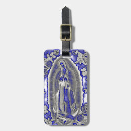 MADONEN VAN GUADALUPE-BLAUW BAGAGELABEL