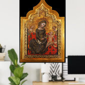 MADONEN VAN MENSELIJKHEID DOOR Vitale da Bologna Poster (Thuiskantoor)