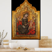 MADONEN VAN MENSELIJKHEID DOOR Vitale da Bologna Poster (Keuken)