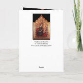 MADONEN VAN MENSELIJKHEID FEESTDAGEN KAART (Achterkant)