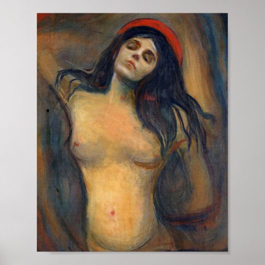 Madonna 1894, ingediend door Edvard Munch Poster (Voorkant)