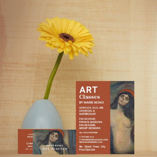 Madonna 1894 versie van Edvard Munch, kunstklassen Flyer