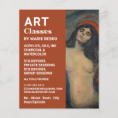 Madonna 1894 versie van Edvard Munch, kunstklassen Flyer (Voorkant)