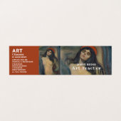 Madonna 1894 versie van Edvard Munch, kunstleraar Visitekaartje (Buitenkant ongevouwen)