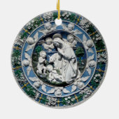 Madonna aanbidding van het kind door Della Robbia Keramisch Ornament (Achterkant)