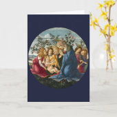 Madonna aanbidding van het kind met 5 engelen Bott Kaart (Gele Bloem)