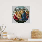 Madonna aanbidding van het kind met 5 engelen Bott Poster (Keuken)