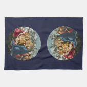 Madonna aanbidding van het kind met 5 engelen Bott Theedoek (Horizontaal)