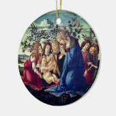 Madonna Adoring the Child with Five Angels Keramisch Ornament (Links)