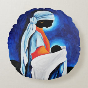 Madonna and child - Beloved Son 2008 Rond Kussen