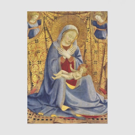 Madonna and Child by Fra Angelico Tissuepapier (Voorkant)