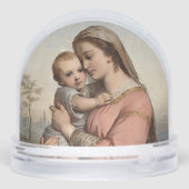 Madonna and Child by Franz Russ the Elder Sneeuwbol (Achterkant)