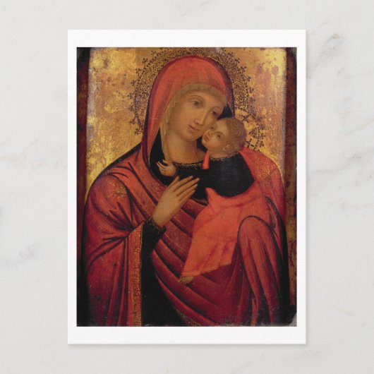 Madonna and Child, c.1650 (panel) Briefkaart (Voorkant)