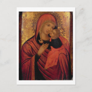 Madonna and Child, c.1650 (panel) Briefkaart