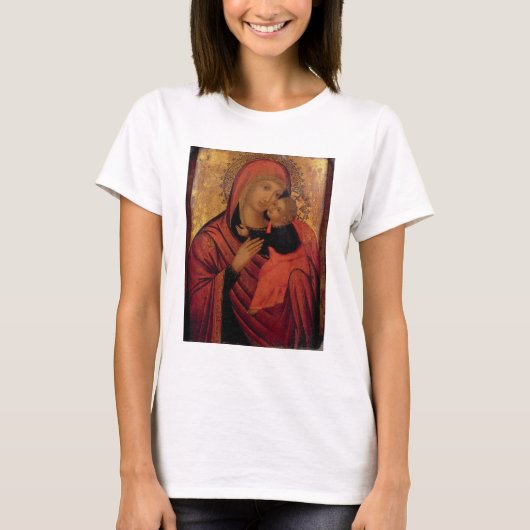 Madonna and Child, c.1650 (panel) T-shirt (Voorkant)
