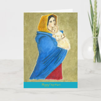 Madonna and child Christmas card Feestdagen Kaart