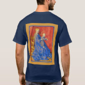 Madonna and Child Enthroned Jean Fouquet Holiday  T-shirt (Achterkant)