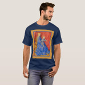 Madonna and Child Enthroned Jean Fouquet Holiday  T-shirt (Voorkant volledig)