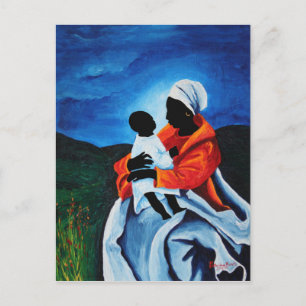 Madonna and child - First words 2008 Briefkaart