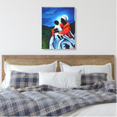 Madonna and child - First words 2008 Canvas Afdruk (Insitu (Slaapkamer))